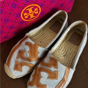 Tory Burch Espadrille Navy/Skylark size 7